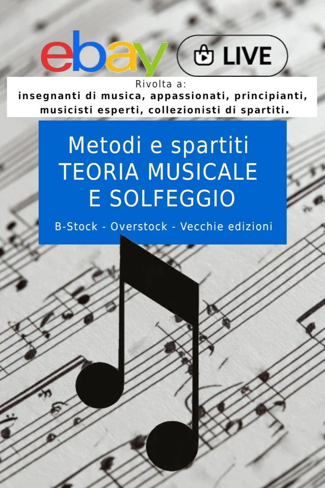 Libri di teoria musicale e solfeggio  - occasioni - Bstock vecchie edizioni