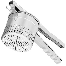 Large 15oz Potato Ricer, Heavy Duty Stainless Steel Potato Masher with Ergono...