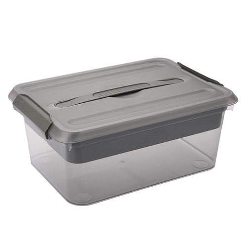 Stack & Carry Box, Clear Plastic Storage Container Stackable Home ...