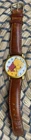 Vintage Women’s Winnie The Pooh Bear Timex Wristwatch Disney Gold Tone Leather