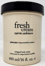 PHILOSOPHY FRESH CREAM WHIPPED BODY CREME Warm Cashmere 16 OZ 480 NEW