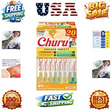 Churu Cat Treats, Lickable, Squeezable Creamy Pur e Cat Treat with Green Tea ...