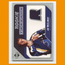 Jay McClement #RT-JM 2005-06 Upper Deck Rookie Threads St. Louis Blues Hockey
