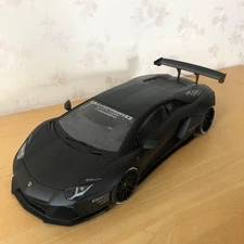 AUTOart 1/18 Liberty Walk LBWK Lamborghini Aventador Matte Black Model Car