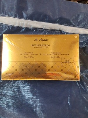  M. Asam Resveratrol Premium 24h Cream 5.07oz And Eye Cream 1.69oz New Sealed 