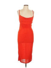 Boohoo Women Orange Cocktail Dress 10