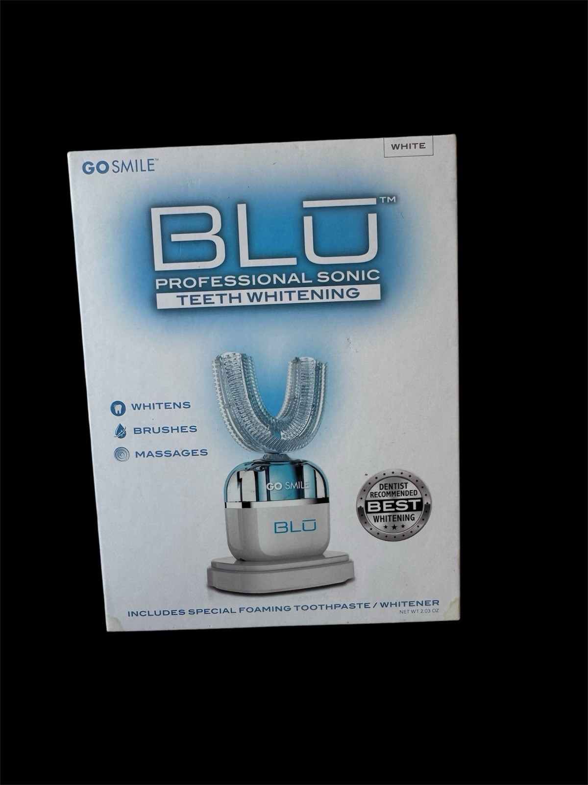 Go Smile Blu Professional Sonic Blue Toothbrush Teeth Whiten