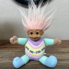 Troll Doll 6" Russ Easter 'You're Egg-Stra Special'- Peach Hair