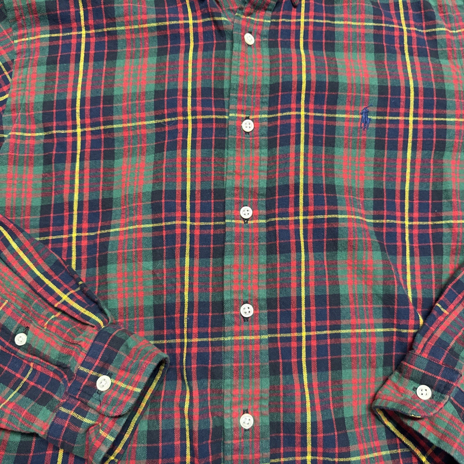 Polo Ralph Lauren Pony vestibilità classica camicia abbottonata a quadri uomo grande