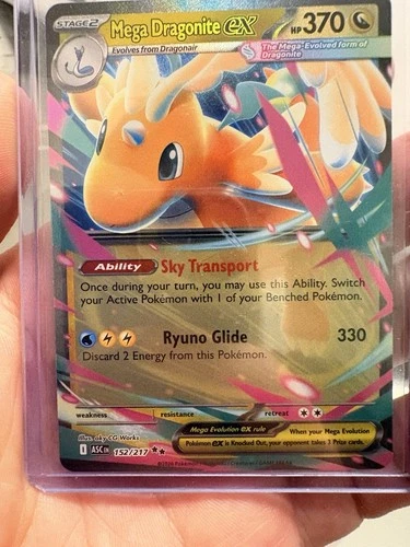 Mega Dragonite Ex 152/217 Ascended Heroes Holo Pokemon Card TCG NM