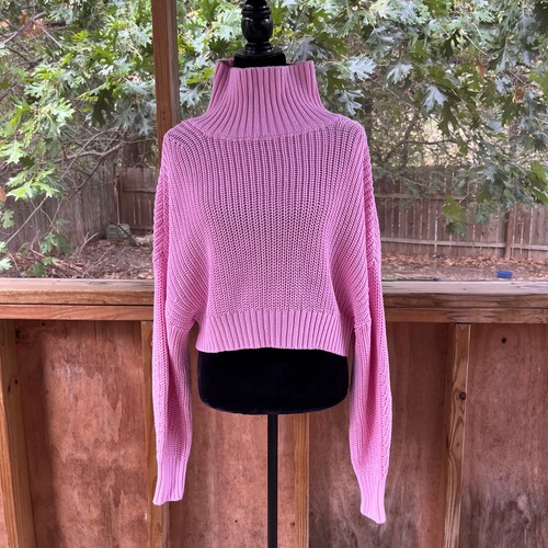 Banana Republic Women's Janie Cropped Sweater Pink Size M