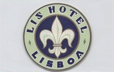 Lis Hotel Lisboa Lisbon Portugal Vintage Luggage Label