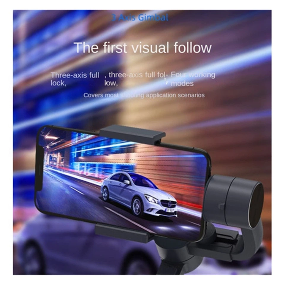 Neu F10Pro Handy Drei-Achsen Gimbal Stabilisator Anti Shake Schießen Halterung - Bild 3 von 4