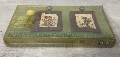 Vintage Decollage Barnwood Plaques Kit - #12657 Children