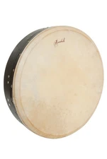 Black Bodhran Drum Celtic Irish Music 16 Inch Goatskin Head Mulberry Wood Frame
