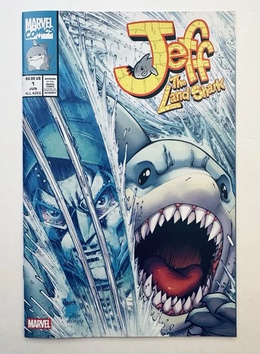 JEFF THE LAND SHARK #1 TODD NAUCK VARIANT LTD 1000 W/ COA - HULK 340 HOMAGE