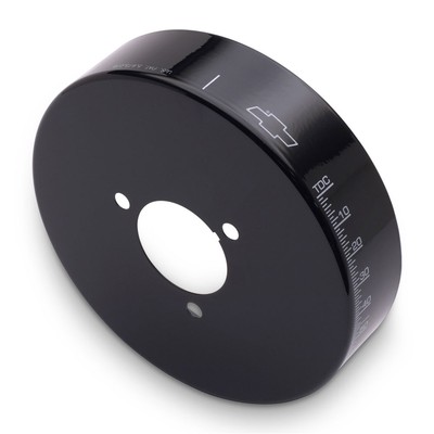 Proform Harmonic Balancer Cover 141-728; GM Performance 8 in. Black Powdercoat