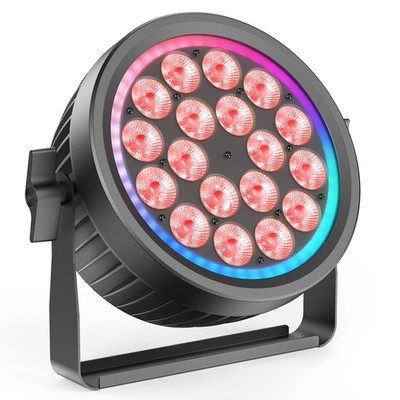 UKING 270W RGBW 18 LED Quiet Par Wash Stage Lighting DMX Light Disco Party Show