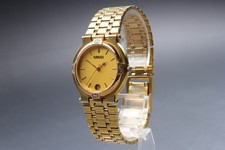 [Near MINT] Vintage Gucci 9200M Gold Dial 32mm Men's Quartz Watch From JAPAN