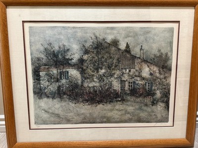 Gantner Blooming Farm Signed Limited Edition Lithograph 146/185 COA Framed