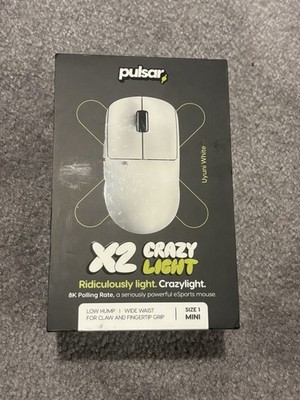 Pulsar X2 CrazyLight Mini Wireless Gaming Mouse 8K 32K DPI Uyuni White PX2CL108