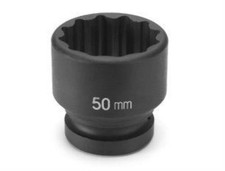 Grey Pneumatic 53Mm X 12 Point Short 1" Drive Impact Socket (4153M)