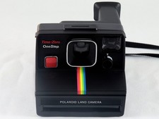 Vintage Polaroid SX-70 OneStep Time-Zero Rainbow Stripe Camera TESTED WORKING