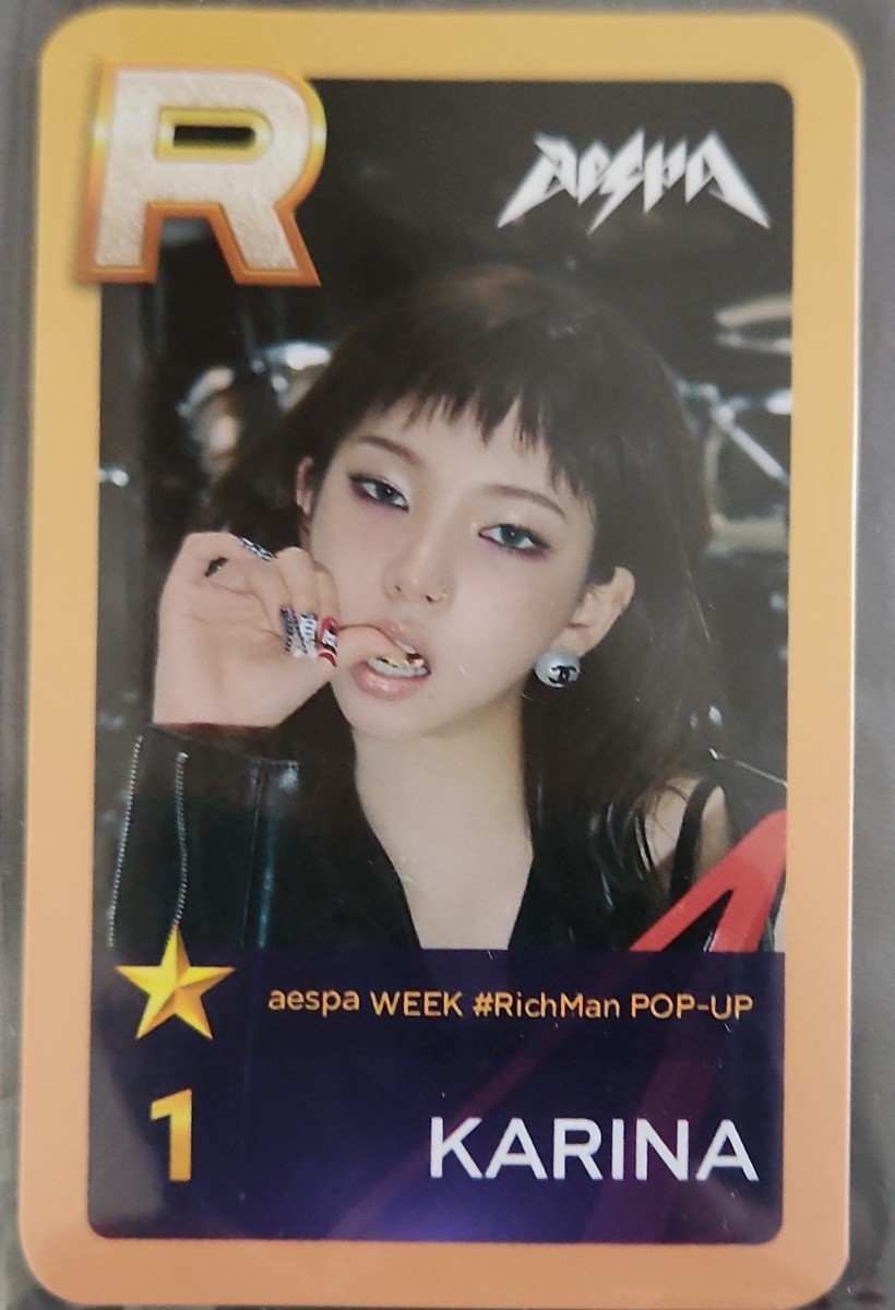AESPA superstar PHOTOCARD AESPA WEEK RichMan POP-UP | eBay