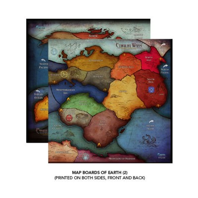 Petersen Games Boardgame 6-8 Player Earth Map VG+/Mint