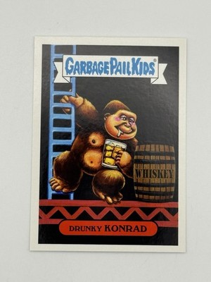 Drunky Konrad #5a Garbage Pail Kids We Hate The '80s - Video Games Sticker