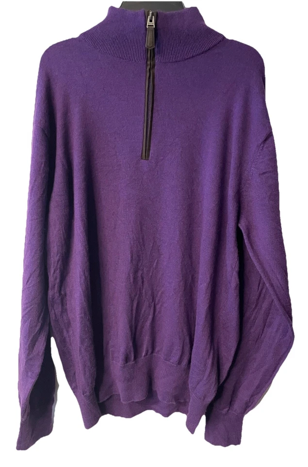 Suéter Pullover Orvis Merino Lana Cuarto Cremallera Talla: L Para Hombre Suave, Cálido, Acogedor Foto 2 de 4