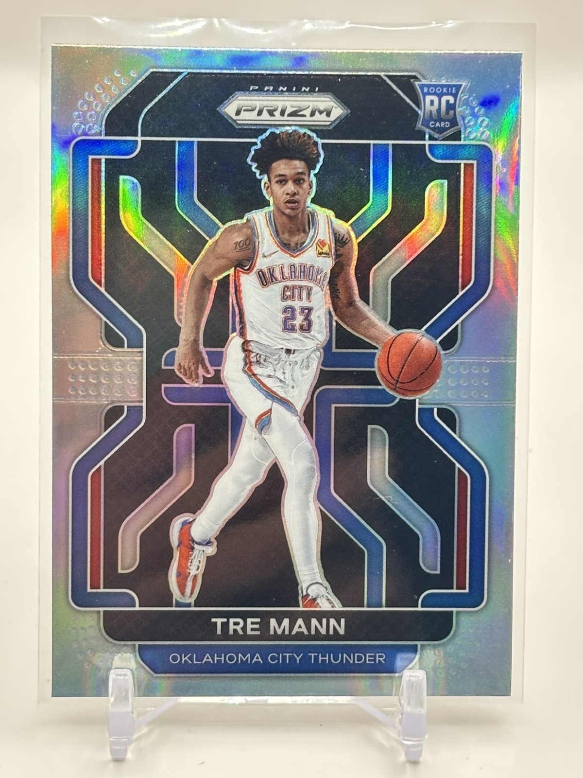 2021-22 Panini Prizm Tre Mann #274 Silver RC Thunder