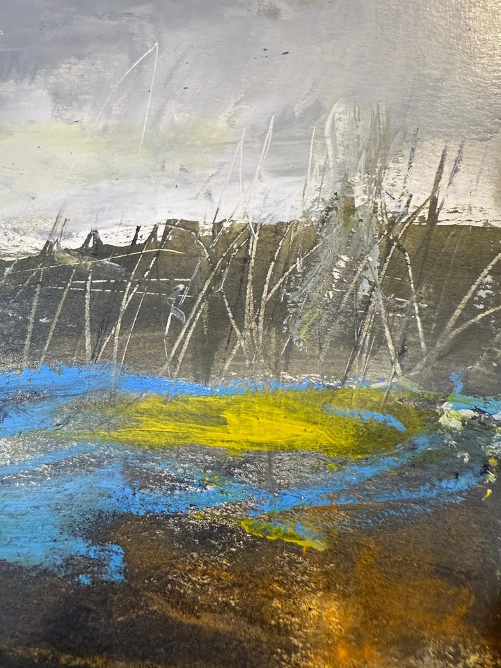 原版风景 3 抽象绘画画廊纸 12x12 签名 — 第 3/4 张图片