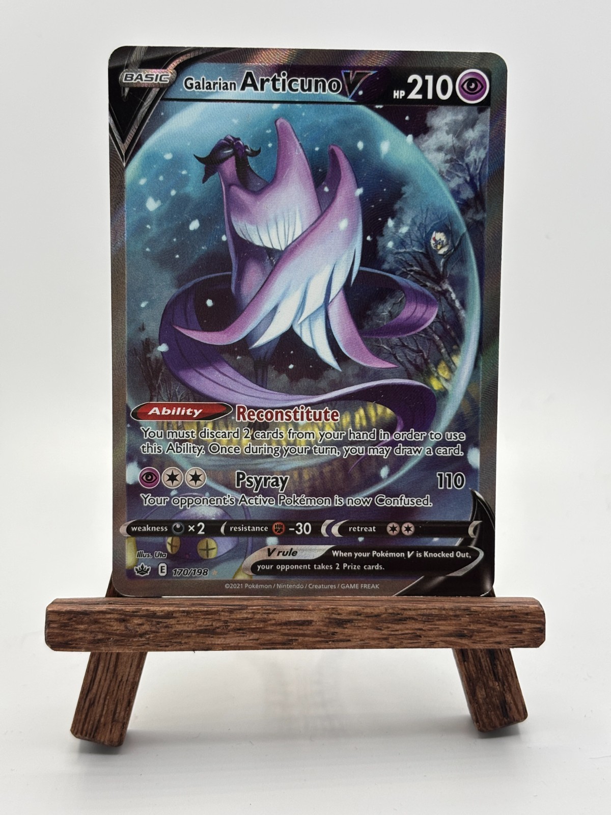 Galarian Articuno V 170/198 Chilling Reign Alternate Full Art ENGLISH - NM