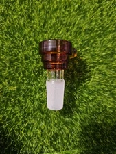 5-Pack Brown 14mm Glass Bowl Pieces – Water Pipe Hookah Replacement – Male Joint