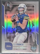 2025 Bowman Chrome U 1st Kirk Francis Silver Refractor!!!(#20)🏈🇺🇸✨