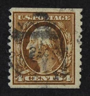 CKStamps: US Stamps Collection Scott#446 4c Washington Used 24 1/2mm