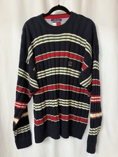 Tommy Hilfiger Vintage Striped Pull-Over Multicolor Sweater - Men's Size XL. K3