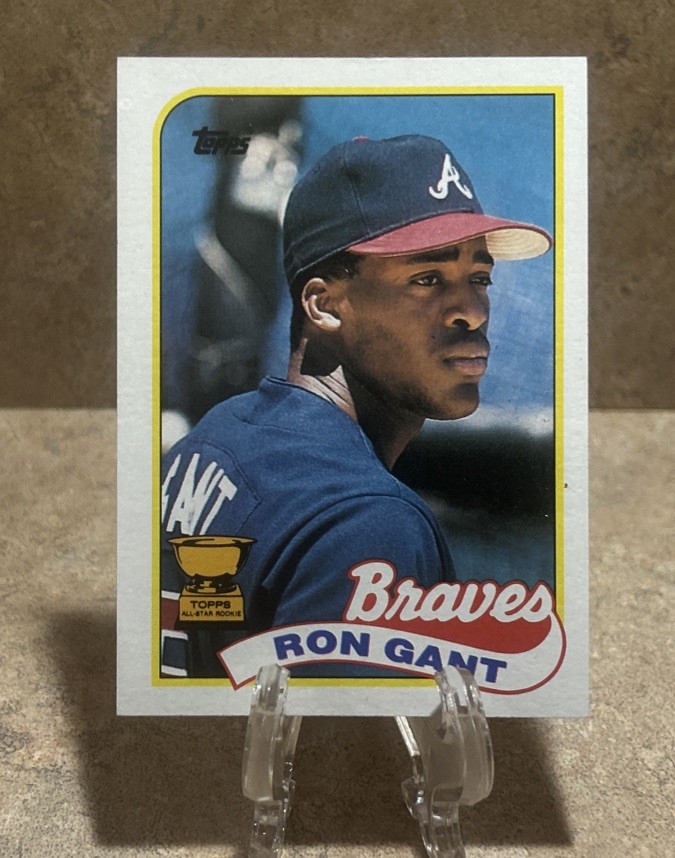 Ron Gant #296 Atlanta Braves - 1989 Topps Baseball Card