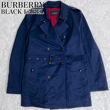 Men JP-size M Trench coat Burberry Black Label Liner Nova Check Trench Coat Navy