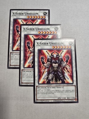 3x X-Saber Urbellum 1st Edition Common L26D-ENX30 Yu-Gi-Oh!