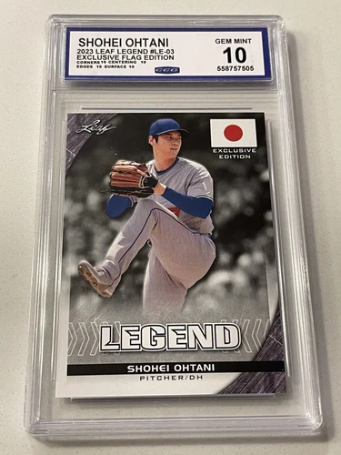 2023 LEAF LEGEND EXLUSIVE FLAG EDITION SHOHEI OHTANI # LE-03 CCG GEM MT10🔥🔥 - Picture 1 of 2