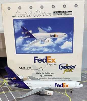 McDonnell Douglas MD-10 / DC-10 FedEx N386FE GeminiJets 1:400 | eBay