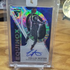 2021 Panini Flux Collin Sexton Equinox Blue Scope Auto Cavaliers Case Hit #3/5