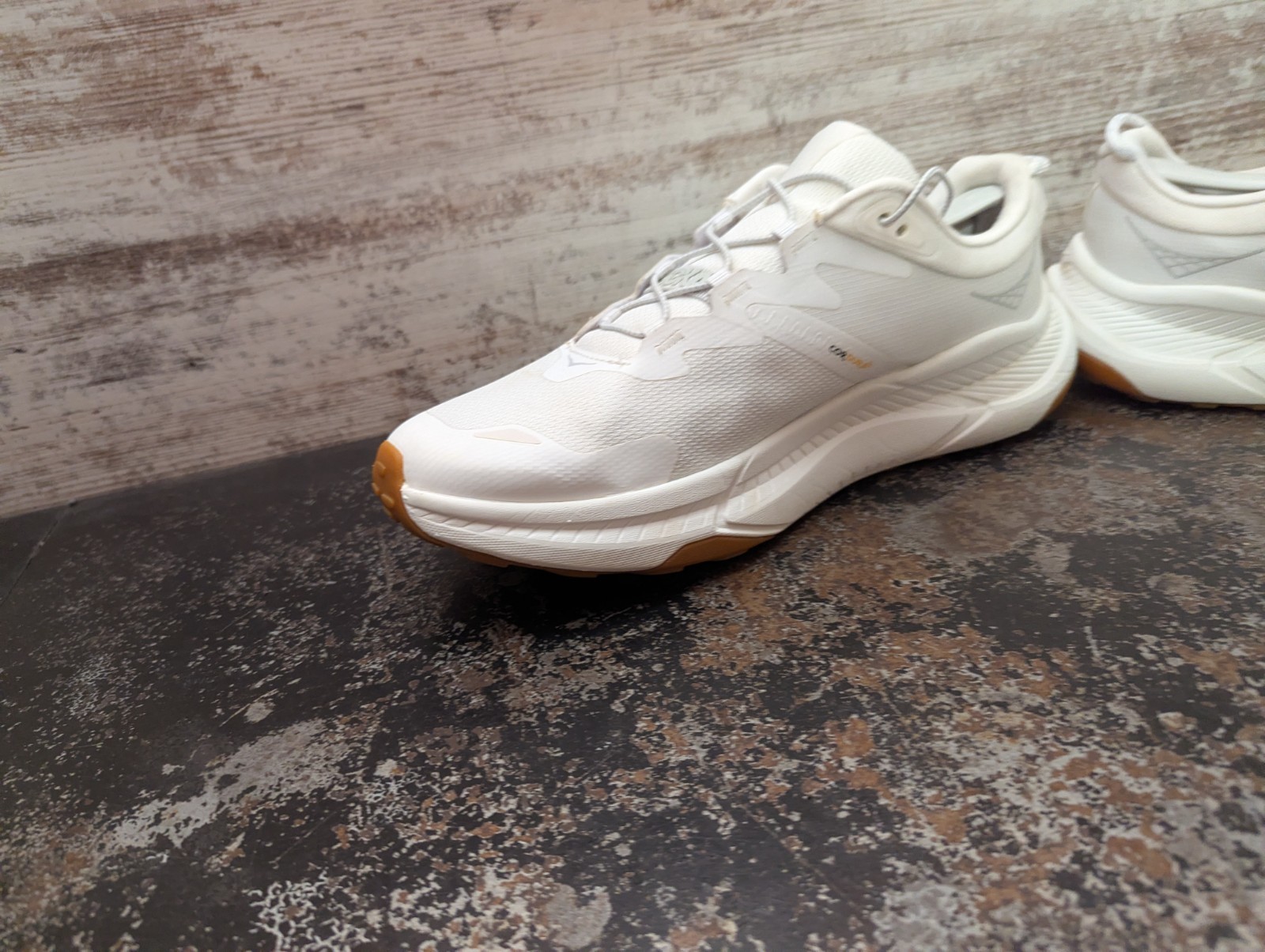 Womens Hoka One One Transport Athletic Shoes Sz 11 Used White Mesh Vibram thumbnail 11