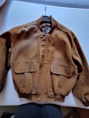 GV Jacke Herren Handmade In Italy , Wildlederoptik, Hellbraun