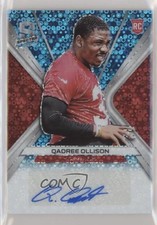 2019 Panini Spectra Rookie Neon Blue Prizm 24/99 Qadree Ollison #RA-QO Auto s3g