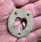 Brass boot heel plate with heart design-Found Fort Craig NM in the 1960's