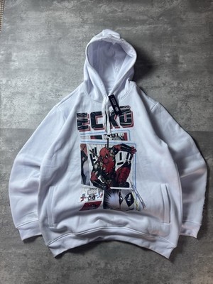 Ecko Unltd Marvel Deadpool Hoodie Marc Ecko & Marvel Collab Sz XL Anime Street