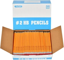 Wood-Cased #2 HB Pencils, Pre-Sharpened, 360 Count Bulk Pack